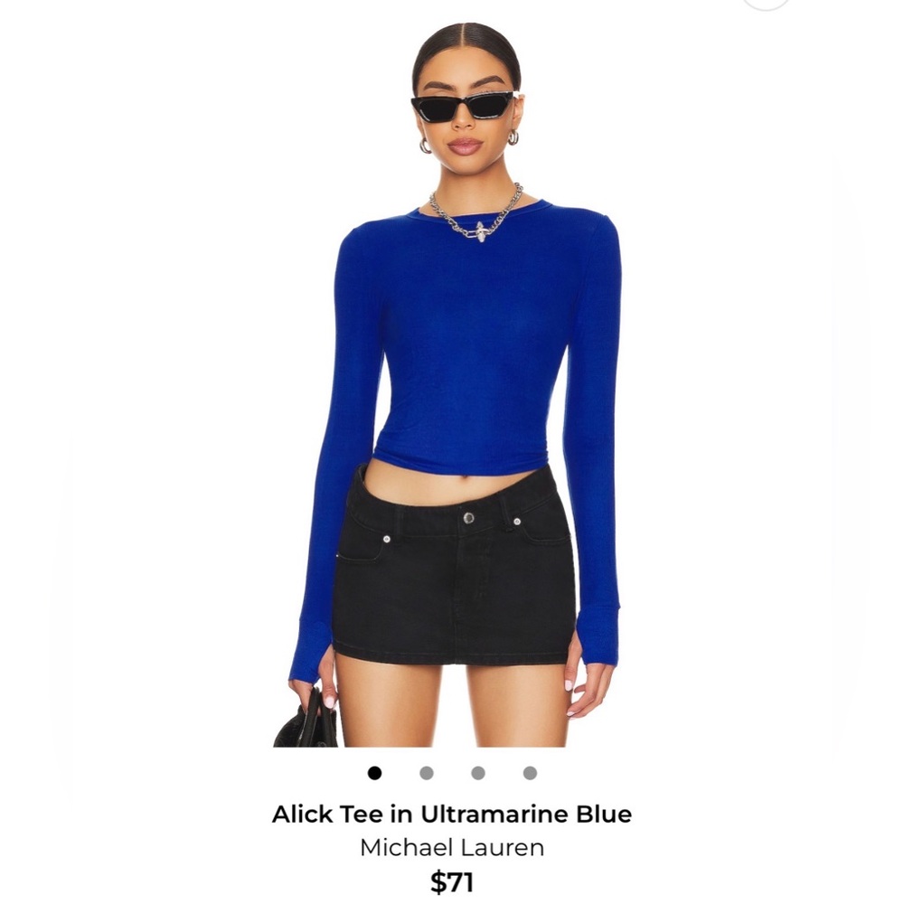 MICHAEL LAUREN Alick Tee Ultramsrine Blue